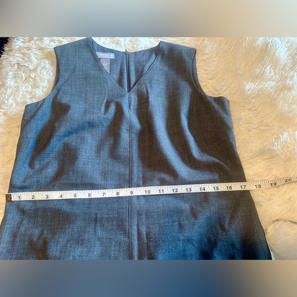 NWOT LIZ CLAIBORNE Grey Sheath Dress - Picture 10 of 11